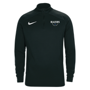 Womens Nike Training 1/4 Zip Midlayer (Neutral Bay Blazers)