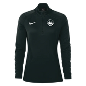 Womens Nike Training 1/4 Zip Midlayer (Neutral Bay Blazers)