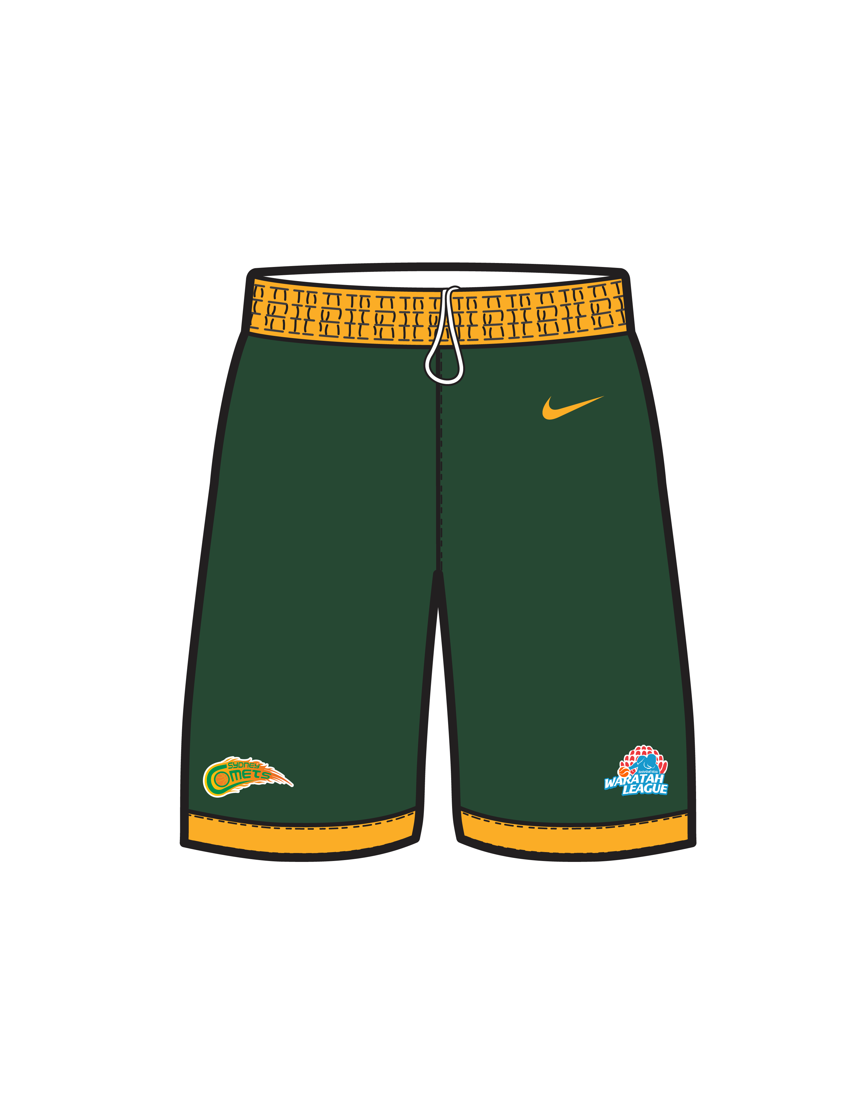 Youth Nike Playing Shorts (Sydney Comets)