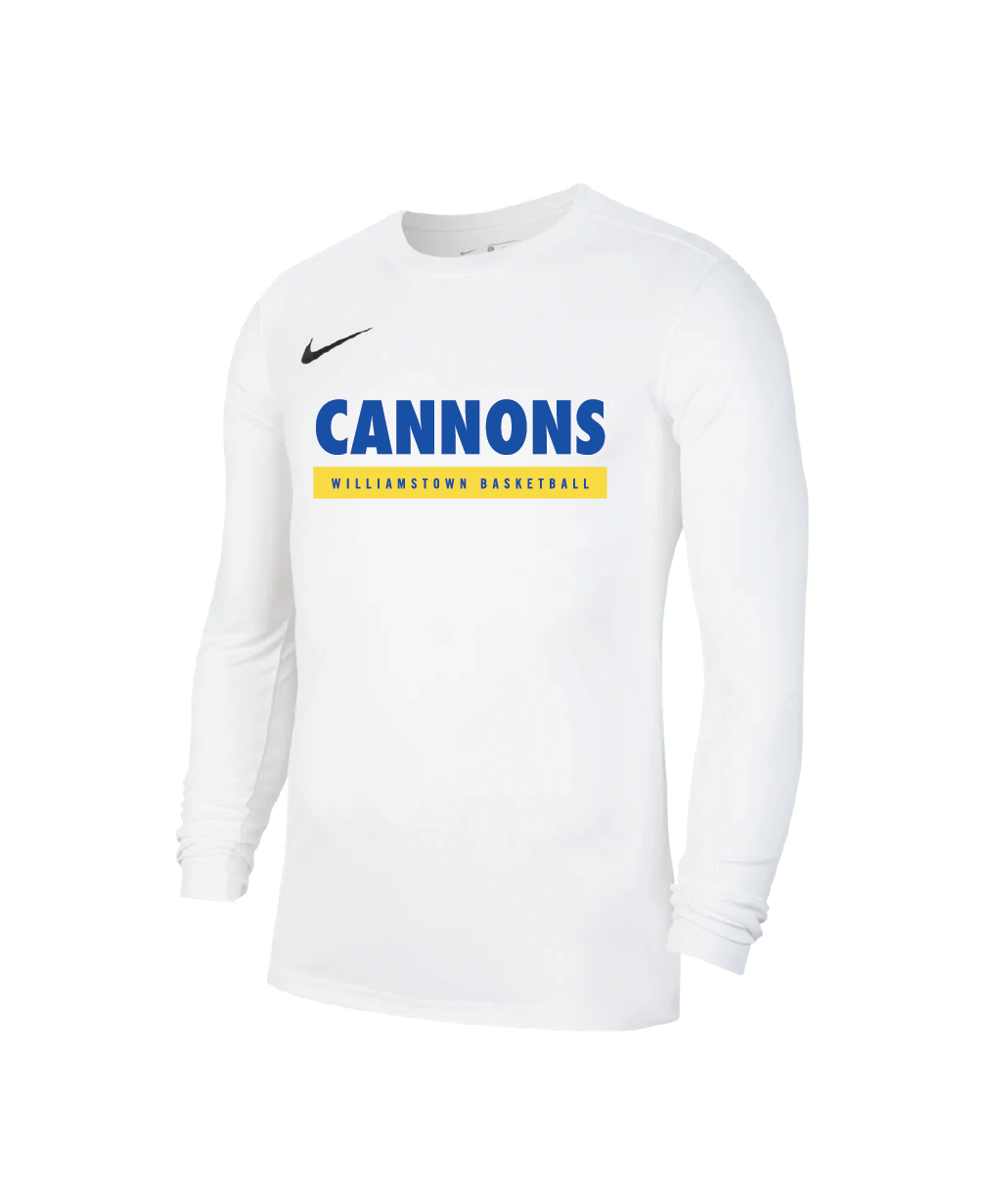 Adults Unisex Nike Dri-FIT Performance Long Sleeve Tee (Williamstown Cannons)