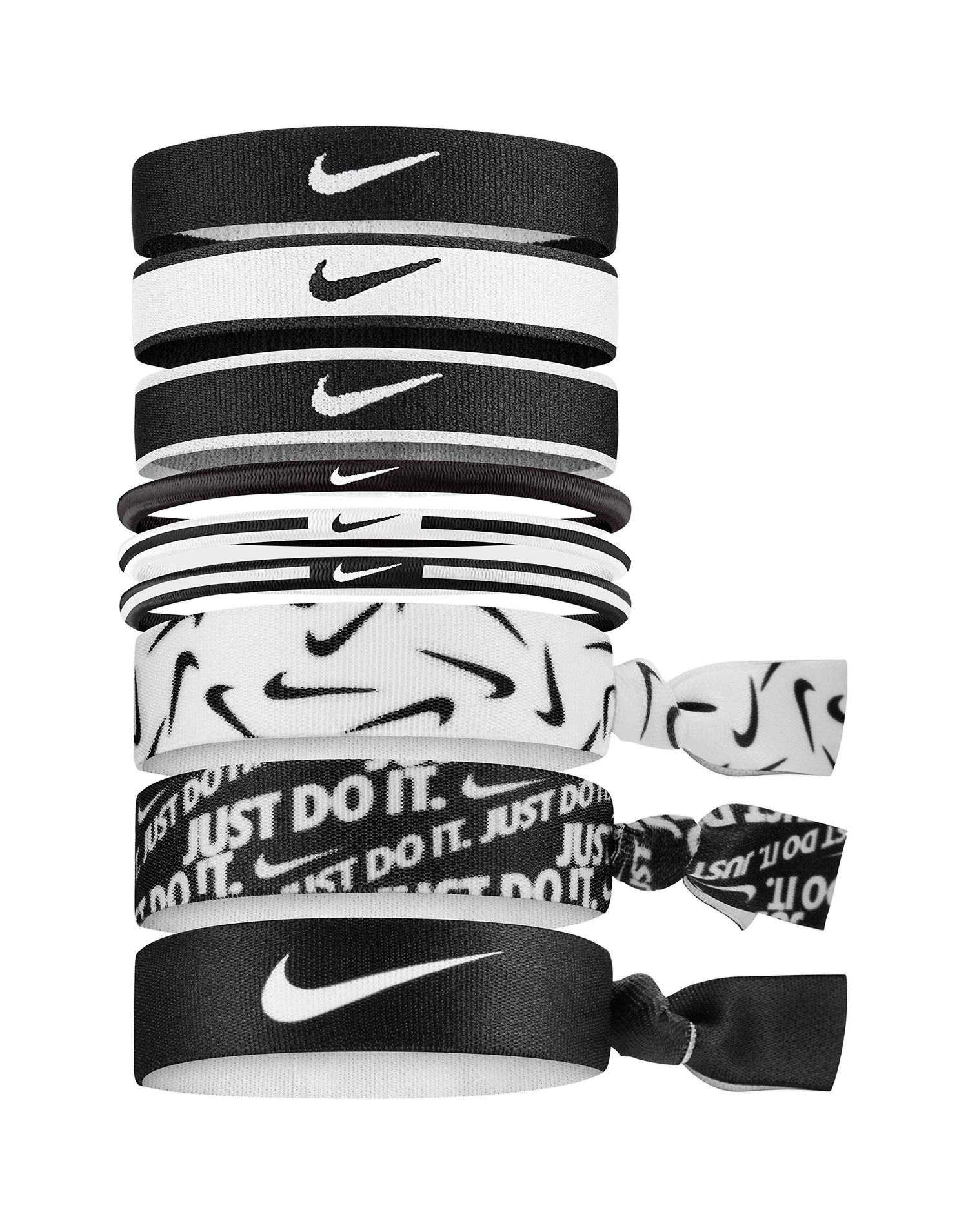 Nike Mixed Ponytail Holder - Assorted 9 Pack